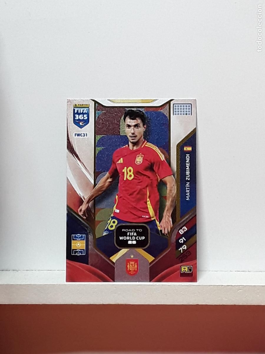 Cromos de F&uacute;tbol: FIFA 365 ADRENALYN 2025 2026 25 26 ALBUM PANINI LIGA N FWC31 FWC 31 ESPA&Ntilde;A SPAIN MARTIN ZUBIMENDI