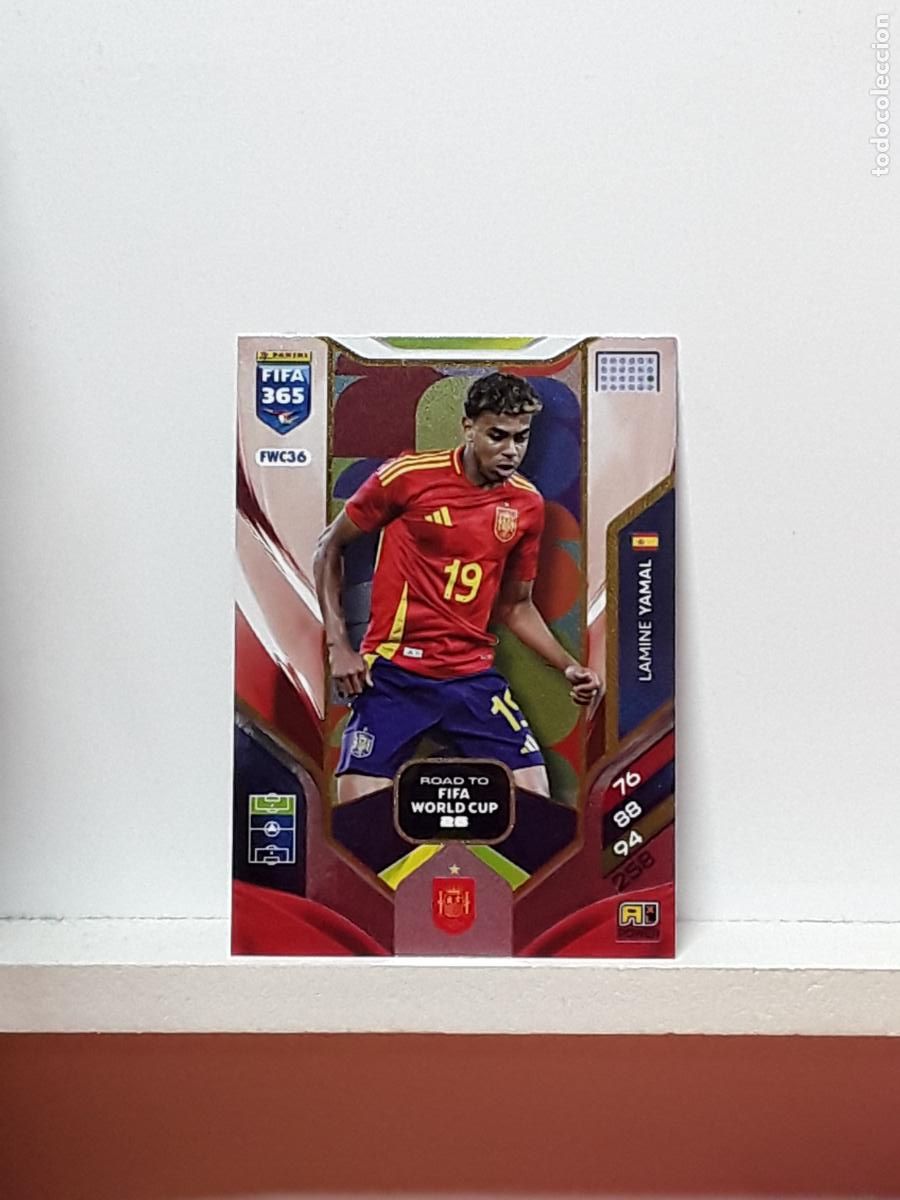Cromos de F&uacute;tbol: FIFA 365 ADRENALYN 2025 2026 25 26 ALBUM PANINI LIGA N FWC36 FWC 36 ESPA&Ntilde;A SPAIN LAMINE YAMAL