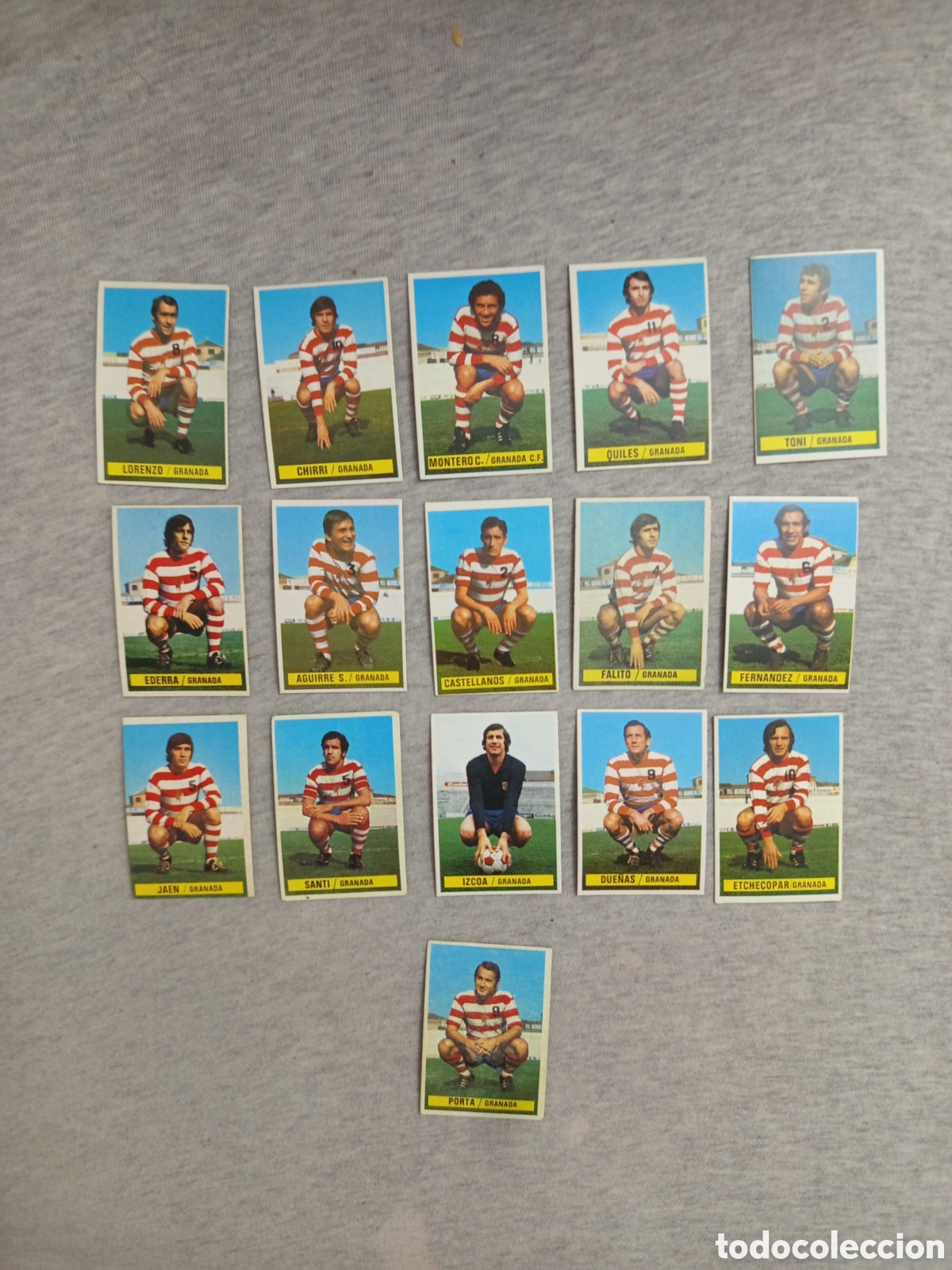 Cromos de F&uacute;tbol: Cromos granada club de f&uacute;tbol 1974 1975 74 75 SIN PEGAR ediciones este liga espa&ntilde;ola