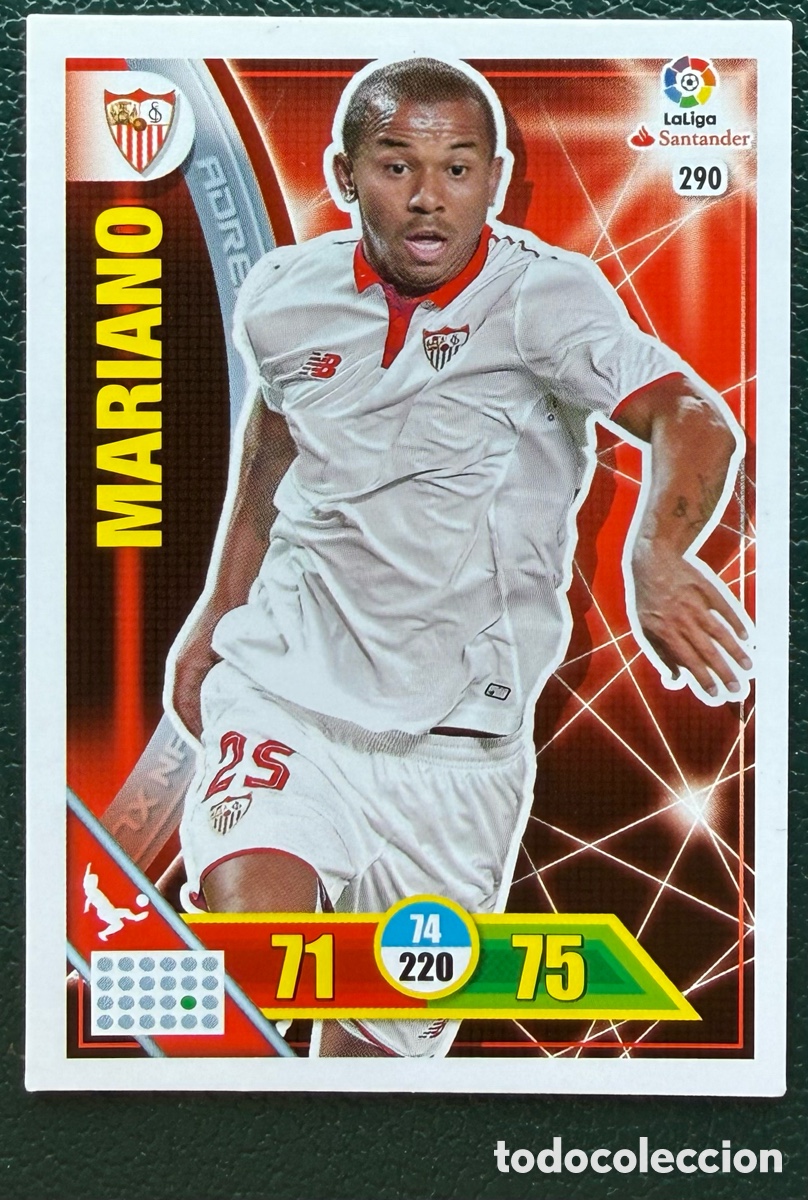 Cromos de F&uacute;tbol: 290 MARIANO SEVILLA FC FICHAS ALBUM ADRENALYN XL 2016 2017 16 17
