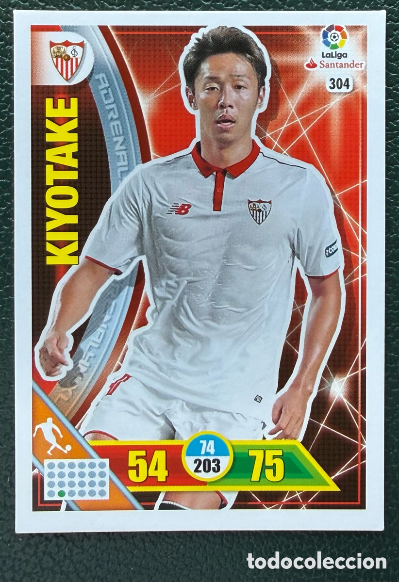 Cartes &agrave; collectionner de Football: 304 KIYOTAKE SEVILLA FC FICHAS ALBUM ADRENALYN XL 2016 2017 16 17