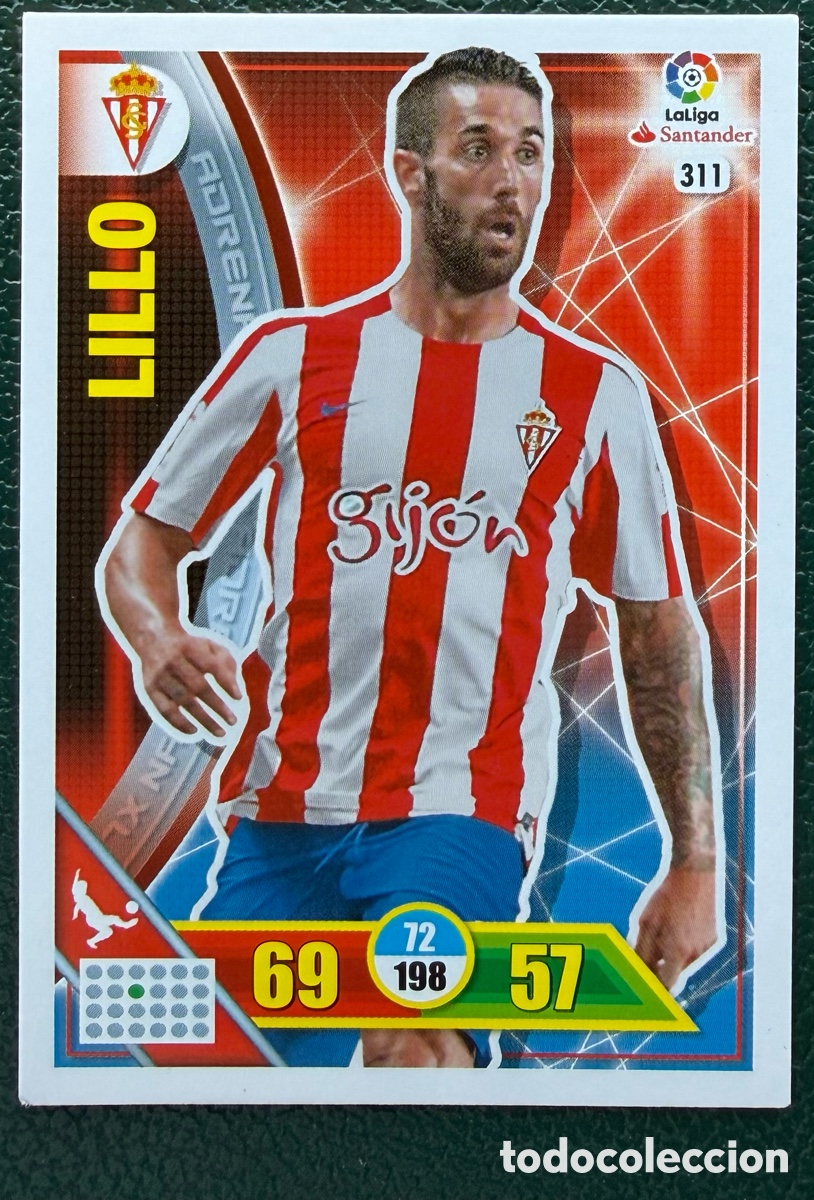 Cromos de F&uacute;tbol: 311 LILLO SPORTING DE GIJON FICHAS ALBUM ADRENALYN XL 2016 2017 16 17