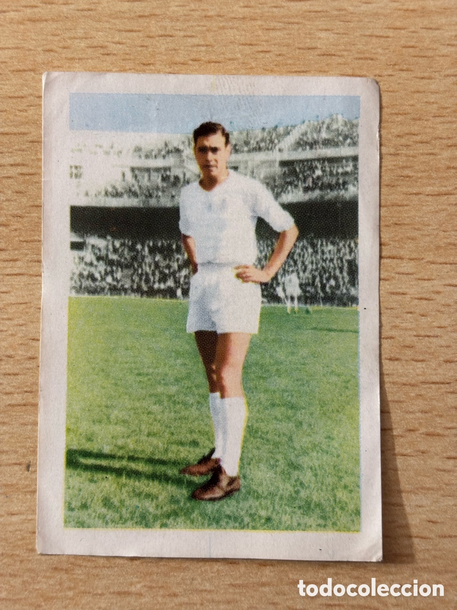 Cromos de F&uacute;tbol: Santisteban Real Madrid Barcicrom 1961 1962 liga 61 62 cromo sin pegar
