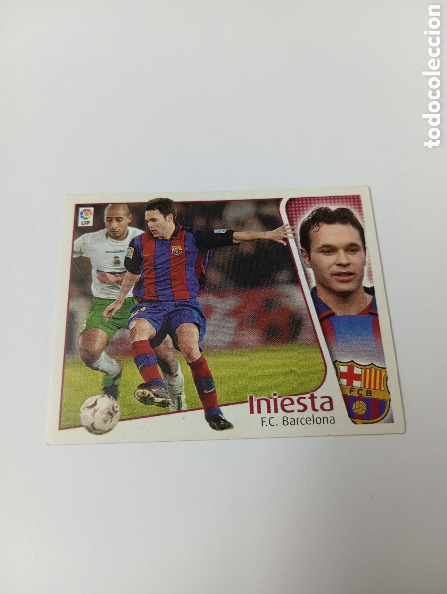 Cromos de F&uacute;tbol: INIESTA Barcelona LIGA ESTE 2004 2005 PANINI 04 05