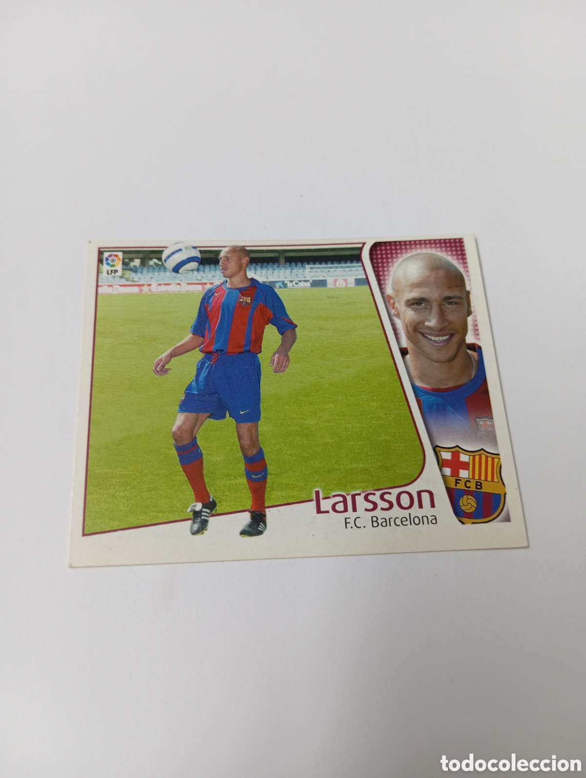 Cromos de F&uacute;tbol: LARSSON Barcelona LIGA ESTE 2004 2005 PANINI 04 05