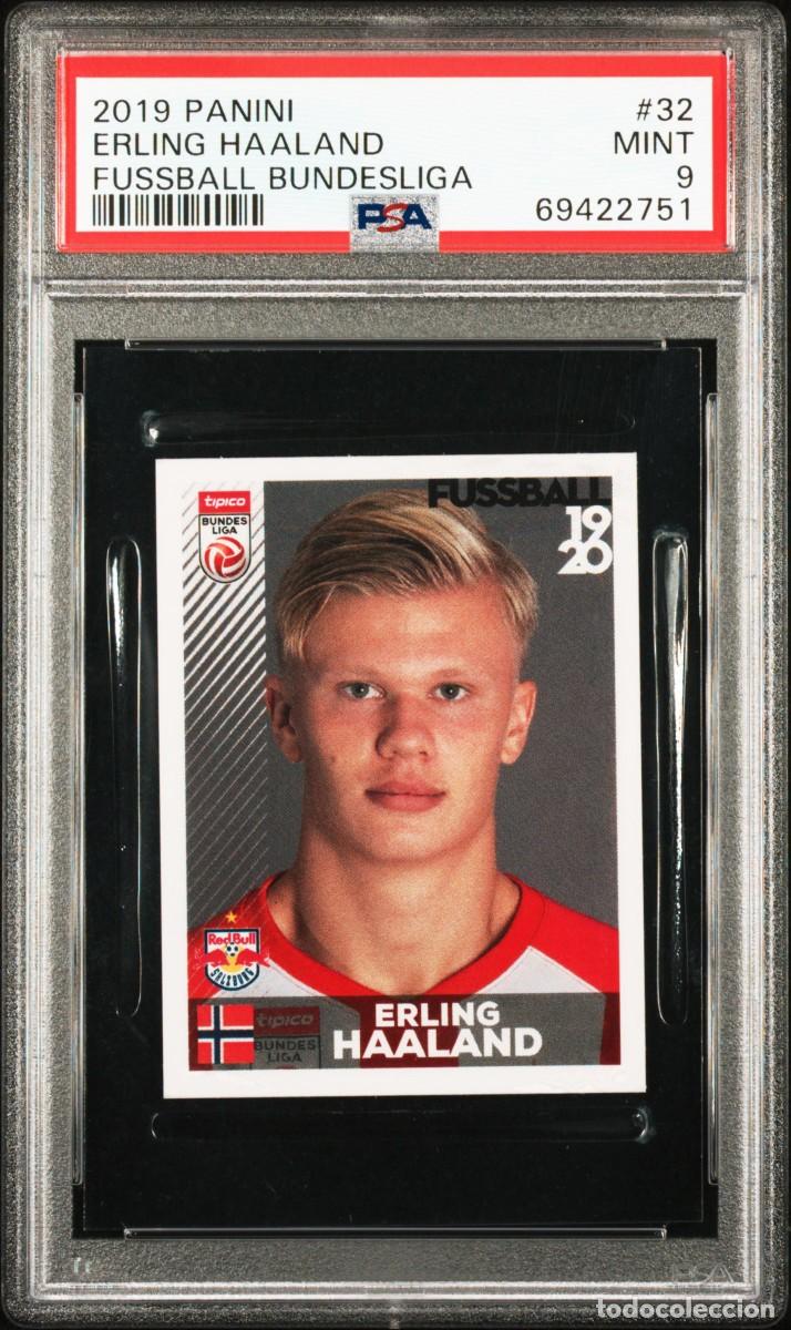 Cromos de f&uacute;tbol: Erling Haaland #32 RB Salzburg Panini Fussball Bundesliga 2019 Psa 9