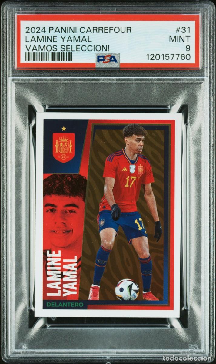 Cromos de F&uacute;tbol: Lamine Yamal #31 Espa&ntilde;a Panini Carrefour Vamos Seleccion! 2024 PSA 9