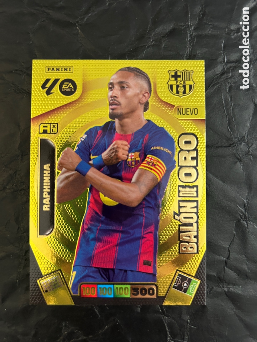 Cromos de F&uacute;tbol: Rap hincha (F. C. Barcelona) Bal&oacute;n de Oro (Dream Box) Adrenalyn XL 2025-26 (Panini)