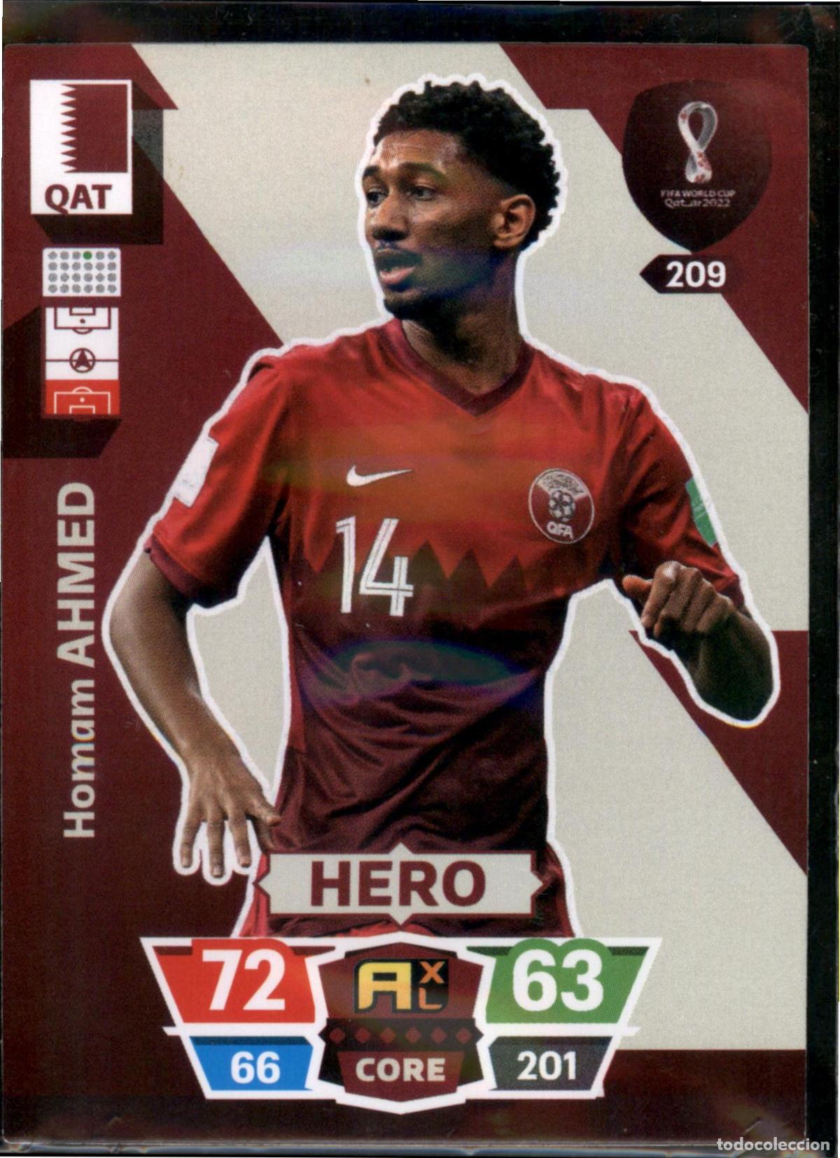 Cromos de F&uacute;tbol: Ahmed Hero N&ordm; 209 Qatar Mundial Qatar Catar Adrenalyn XL 2022 Panini 22 FIFA World Cup