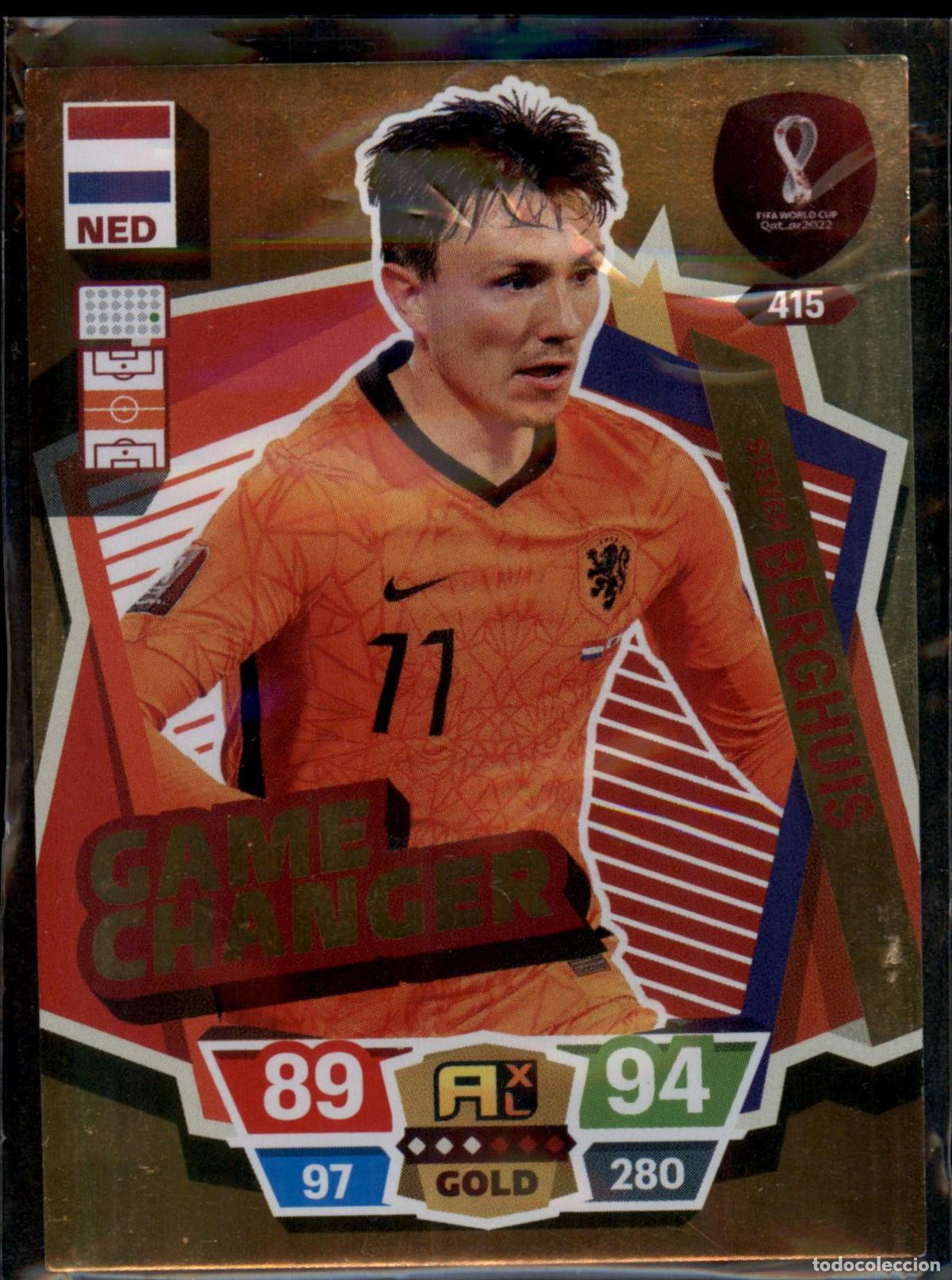 Cromos de F&uacute;tbol: Berghuis Game Changer N&ordm; 320 Holanda Mundial Qatar Catar Adrenalyn XL 2022 Panini 22 FIFA World Cup
