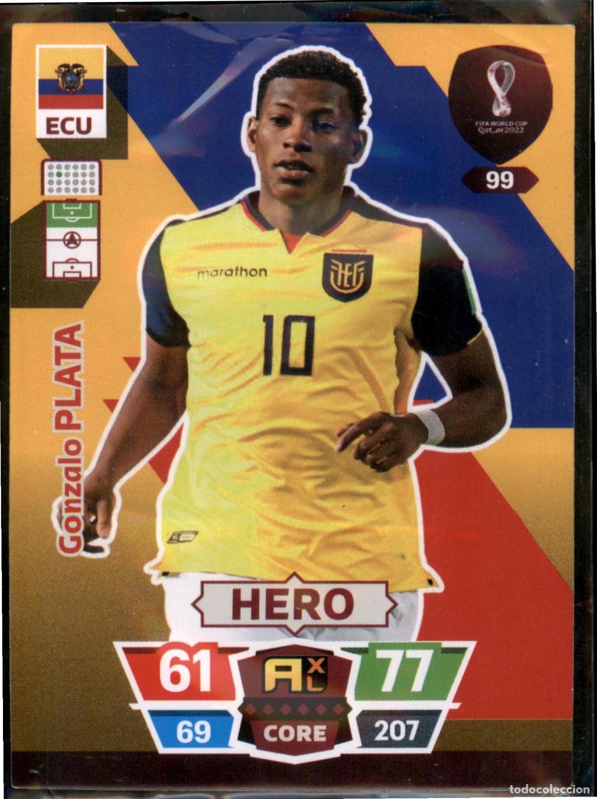 Cromos de F&uacute;tbol: Plata Hero N&ordm; 99 Ecuador Mundial Catar Qatar Adrenalyn XL 2022 Panini 22 FIFA World Cup