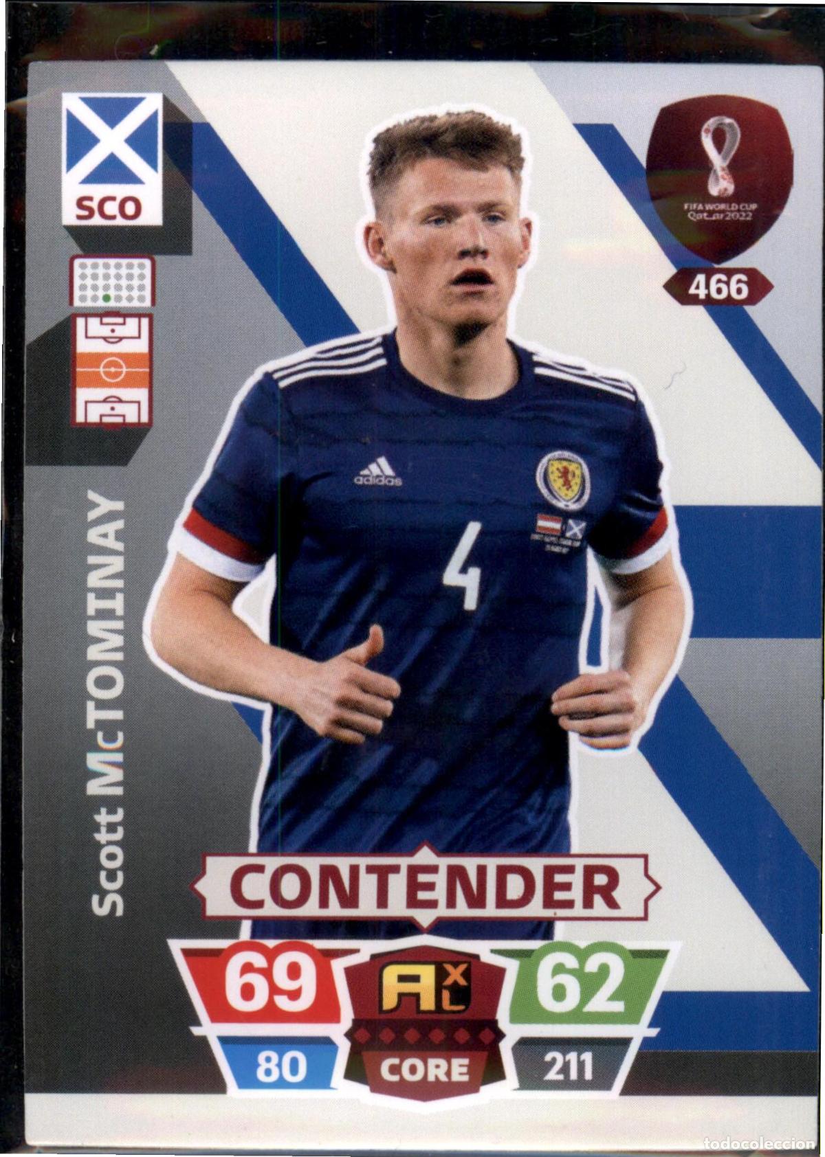 Cromos de F&uacute;tbol: McTominay Contender N&ordm; 466 Escocia Mundial Qatar Adrenalyn XL 2022 Panini 22 FIFA World Cup