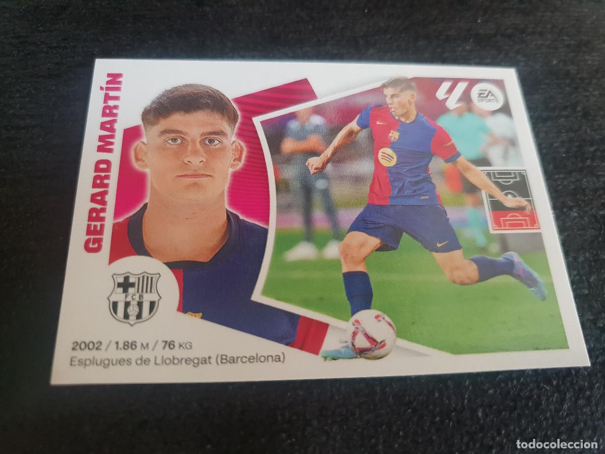 Cromos de F&uacute;tbol: LIGA ESTE 2024-2025 GERARD MART&Iacute;N BARCELONA N&ordm; 9 BIS COLOCA (TERCERA EDICI&Oacute;N)