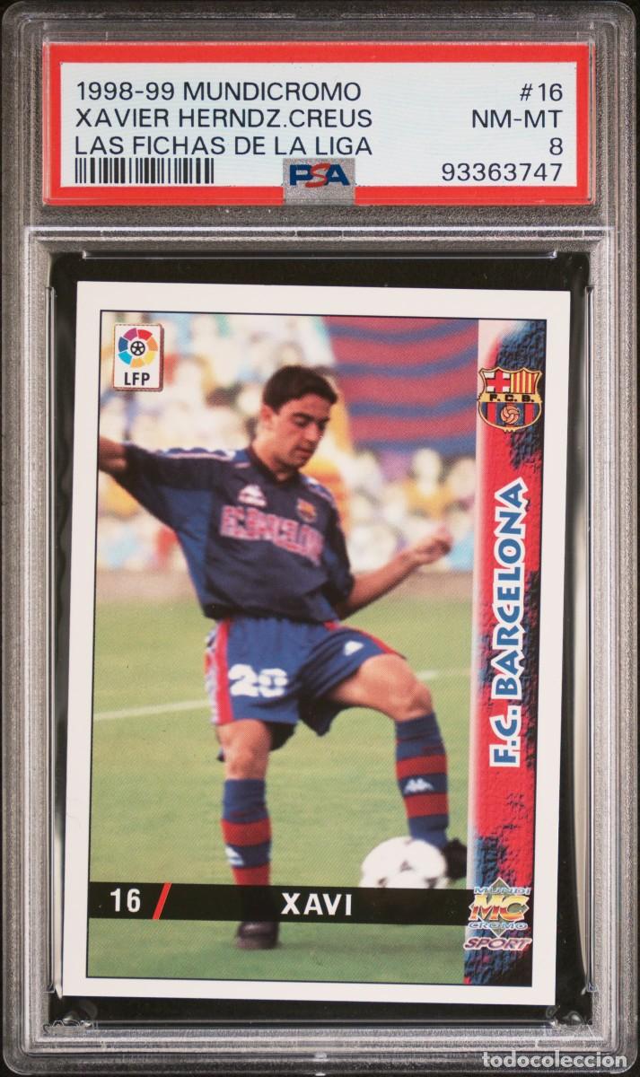 Figurine di Calcio: Xavi Hernandez #16 Mundicromo 1998 1999 Las Fichas de la Liga Psa 8 NM MT