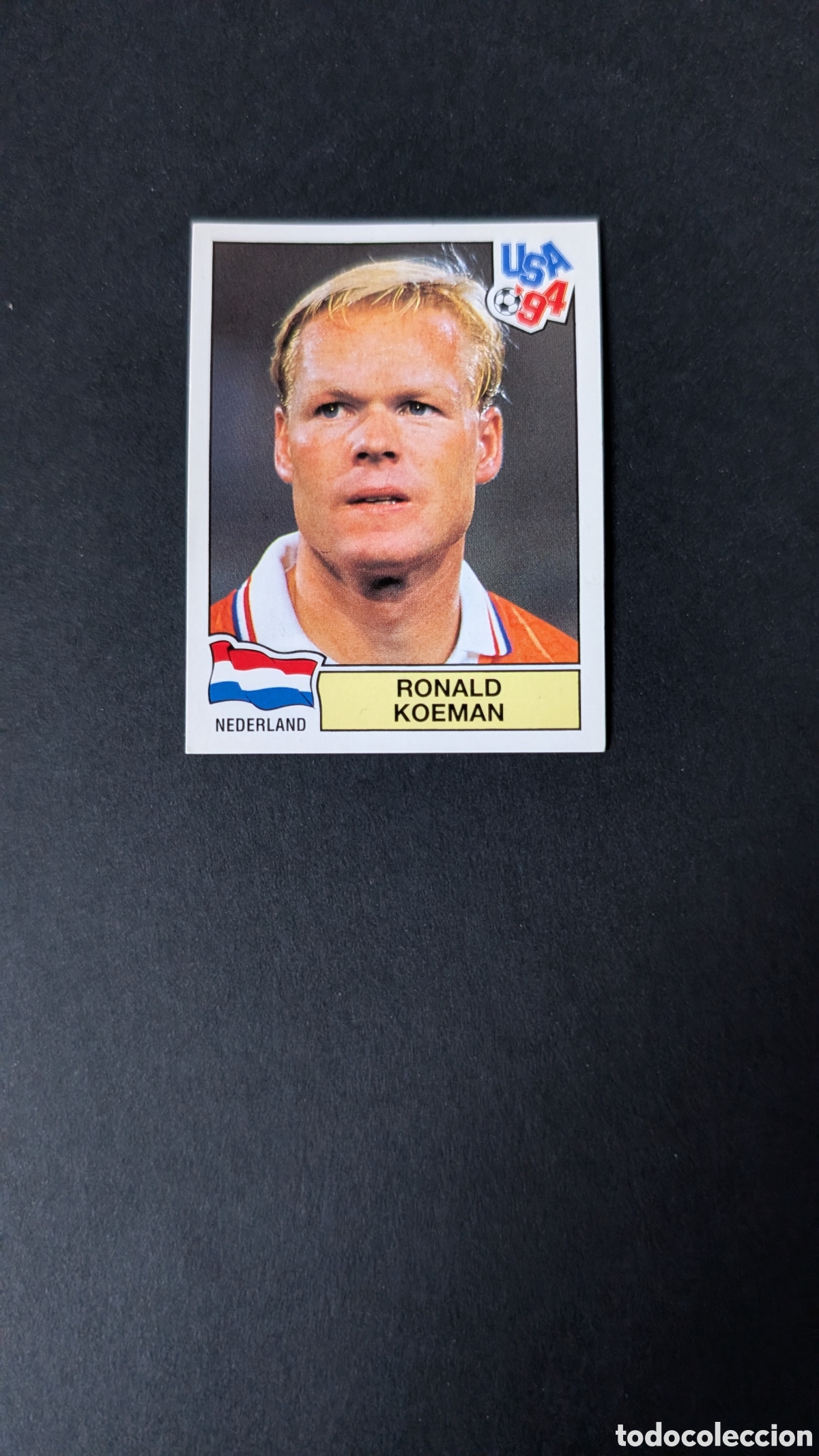 Cartes &agrave; collectionner de Football: L2 RONALD KOEMAN HOLANDA 418 MUNDIAL USA 1994 94 PANINI NUNCA PEGADO SIN PEGAR