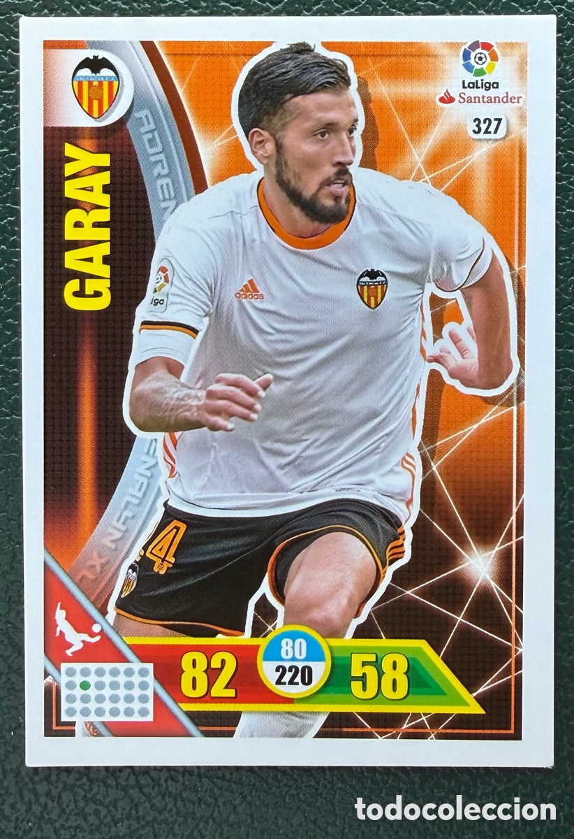 Cromos de Futebol: 327 GARAY VALENCIA CF FICHAS ALBUM ADRENALYN XL 2016 2017 16 17