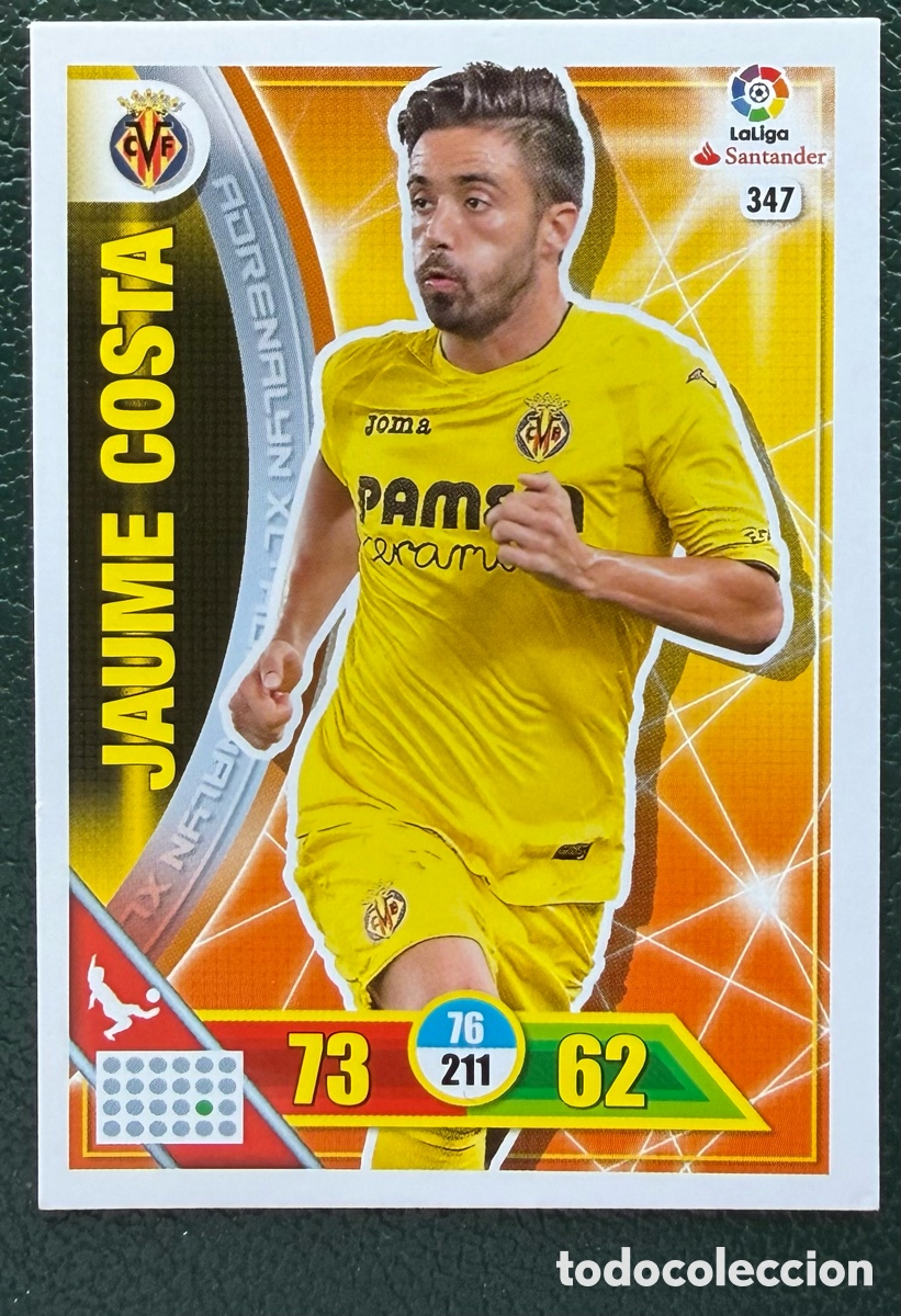 Cartes &agrave; collectionner de Football: 347 JAUME COSTA VILLARREAL CF FICHAS ALBUM ADRENALYN XL 2016 2017 16 17