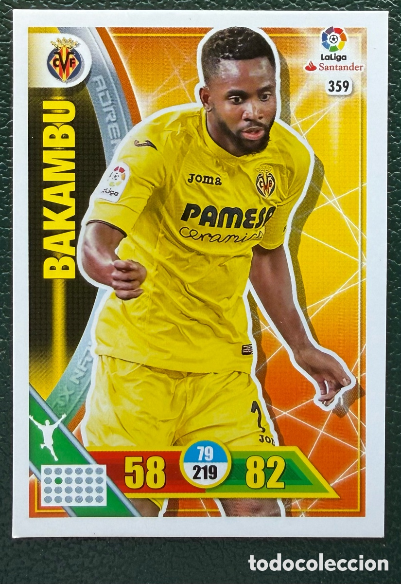 Cromos de F&uacute;tbol: 359 BAKAMBU VILLARREAL CF FICHAS ALBUM ADRENALYN XL 2016 2017 16 17