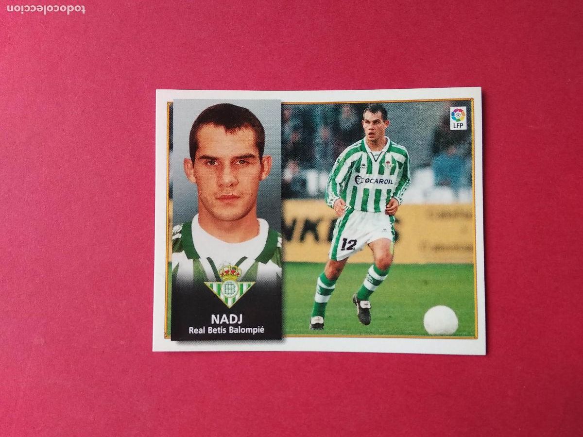 Cromos de F&uacute;tbol: CROMO NUNCA PEGADO FUTBOL EDICIONES ESTE LIGA 98 99 1998 1999 NADJ , BETIS