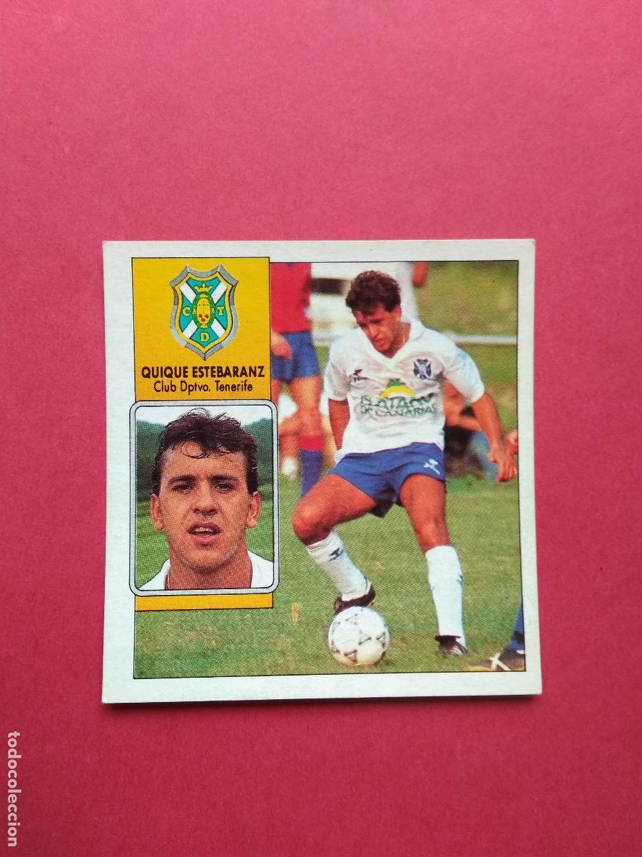 Cromos de F&uacute;tbol: EDICIONES ESTE LIGA 92 93 1992 1993 CROMO NUNCA PEGADO TENERIFE , QUIQUE ESTEBARANZ