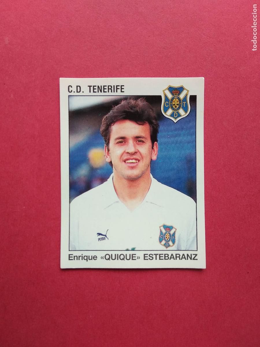 Cromos de F&uacute;tbol: PANINI FUTBOL ESTRELLAS DE LA LIGA 93 94 1993 1994 NUNCA PEGADO TENERIFE N&ordm; 306 QUIQUE ESTEBARANZ
