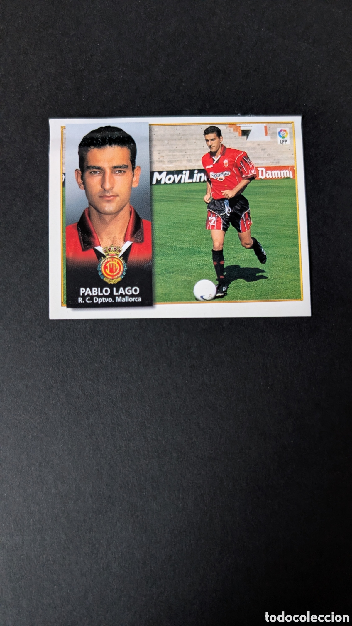 Football Stickers: PABLO LAGO BAJA MALLORCA FICHAJE 14 LIGA ESTE 1998/99 98 99 VENTANILLA