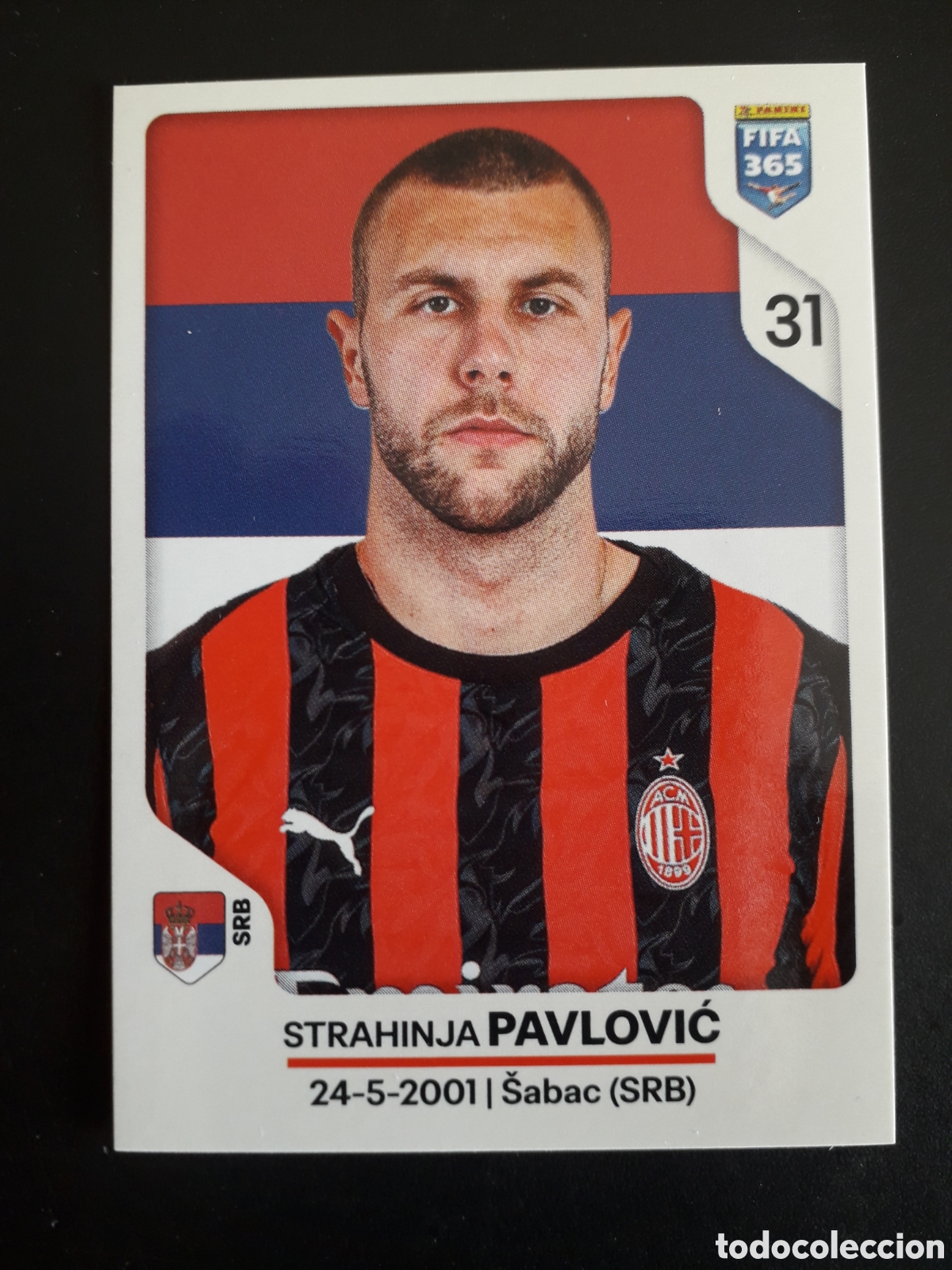 Cromos de F&uacute;tbol: PAVLOVIĆ MILAN, N&deg; 281 FIFA 365 PANINI STICKER 2026 PEDIDO M&Iacute;NIMO 3&euro;