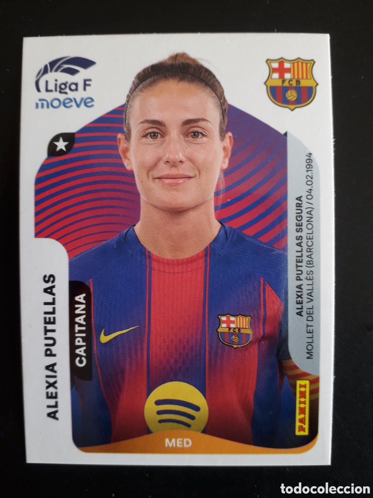 Cromos de F&uacute;tbol: ALEXIA PUTELLAS FC BARCELONA N&deg; 95 LIGA F FEMENINA 2025 2026 25 26 PANINI SIN PEGAR PEDIDO M&Iacute;NIMO 3&euro;