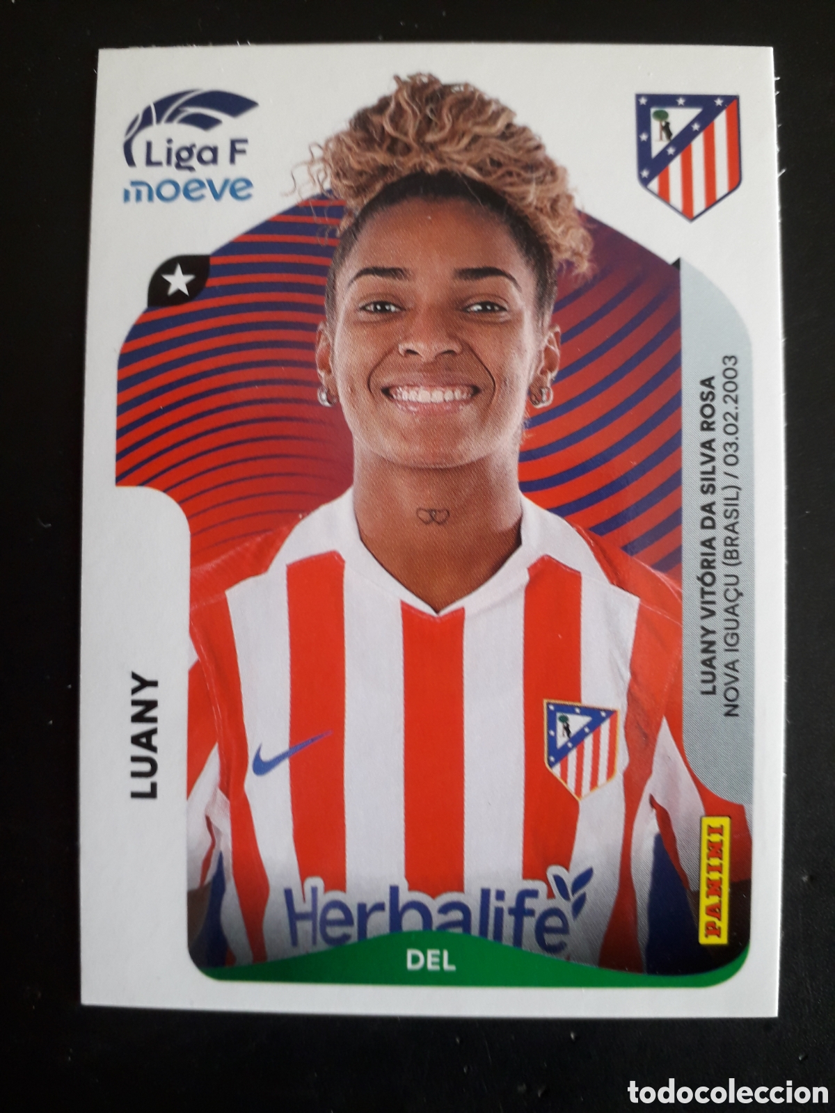 Fu&szlig;ball-Sticker: LUANY AT MADRID N&deg; 59 LIGA F FEMENINA 2025 2026 25 26 PANINI SIN PEGAR PEDIDO M&Iacute;NIMO 3&euro;