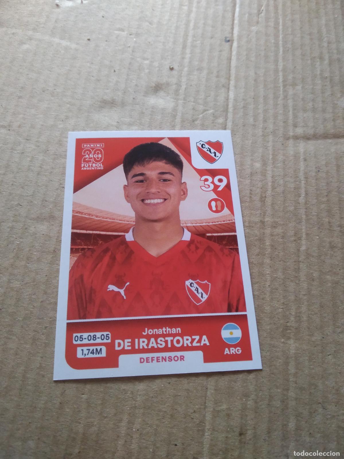 Cromos de Futebol: IND6 JONATHAN DE IRASTORZA INDEPENDIENTE CROMO FUTBOL ARGENTINO PANINI LIGA ARGENTINA 2025