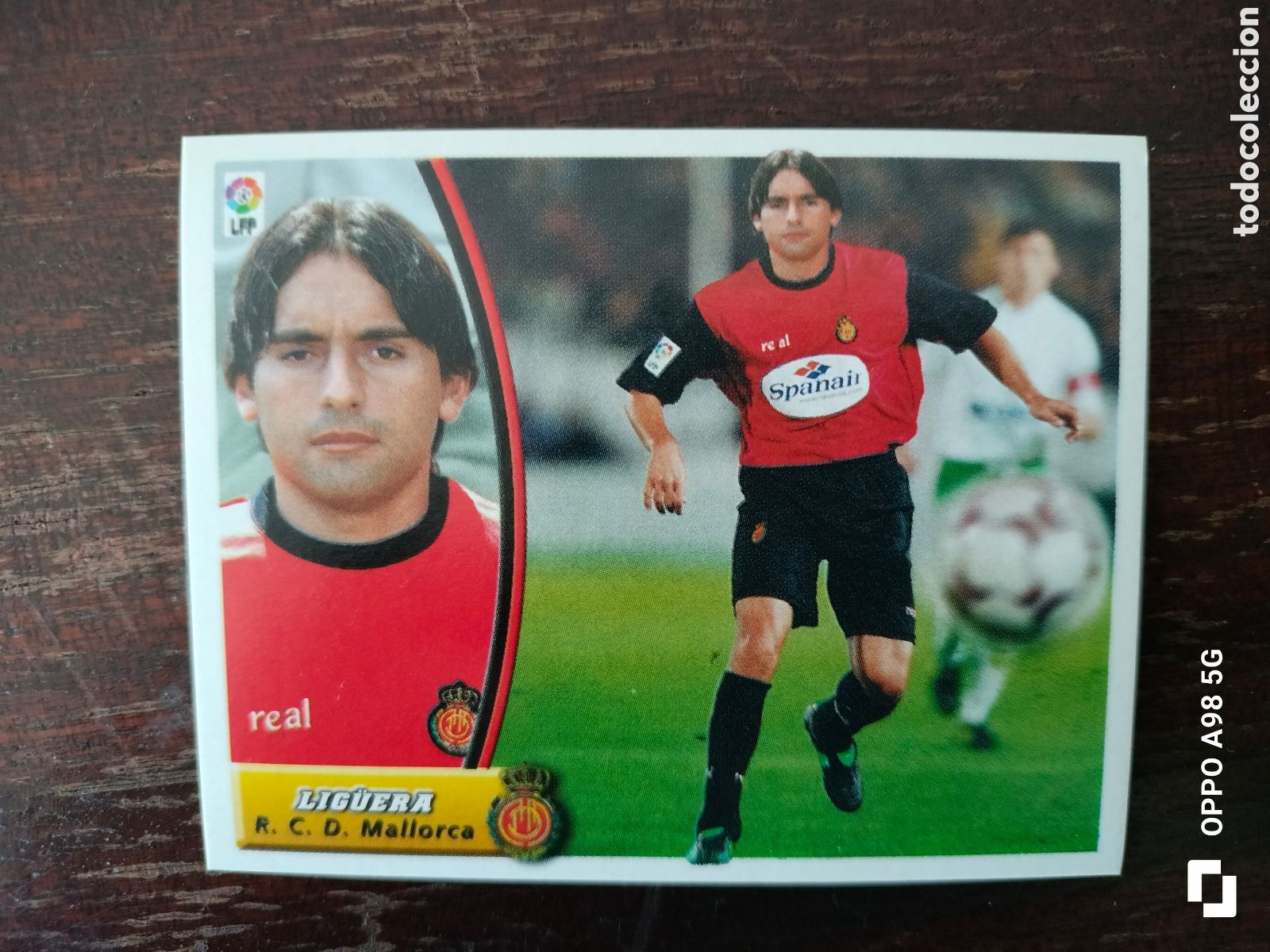 Cromos de F&uacute;tbol: Cromo coloca Lig&uuml;era Mallorca Ediciones Este liga temporada 2003 2004 03 04
