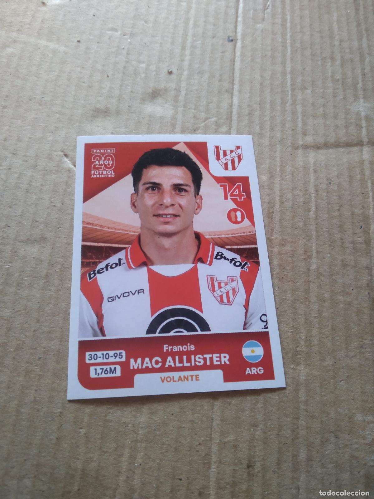 Football Stickers: INS10 FRANCIS MAC ALLISTER INSTITUTO CROMO FUTBOL ARGENTINO PANINI LIGA ARGENTINA 2025