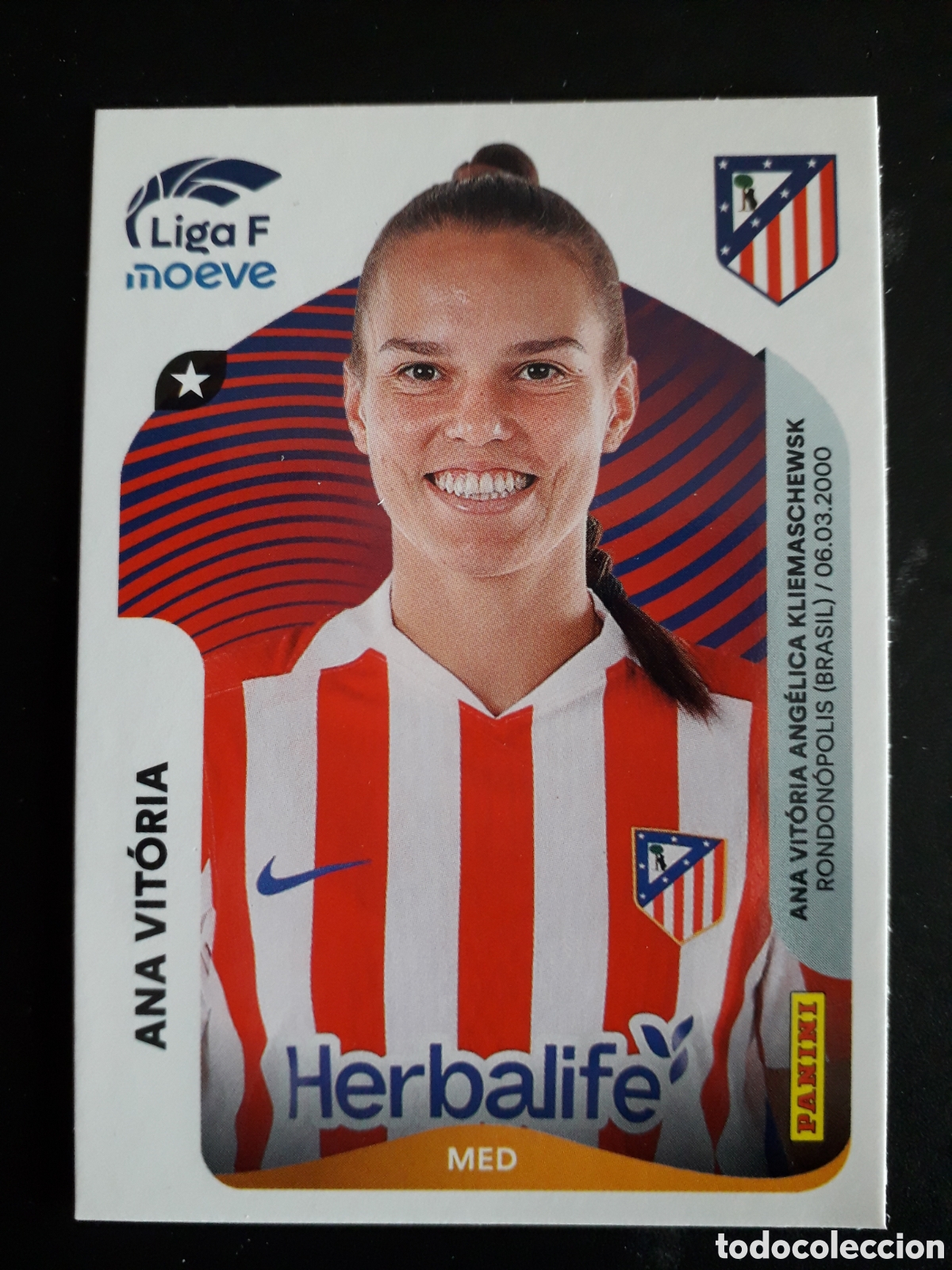 Cartes &agrave; collectionner de Football: ANA VIT&Oacute;RIA AT MADRID N&deg; 53 LIGA F FEMENINA 2025 2026 25 26 PANINI SIN PEGAR PEDIDO M&Iacute;NIMO 3&euro;