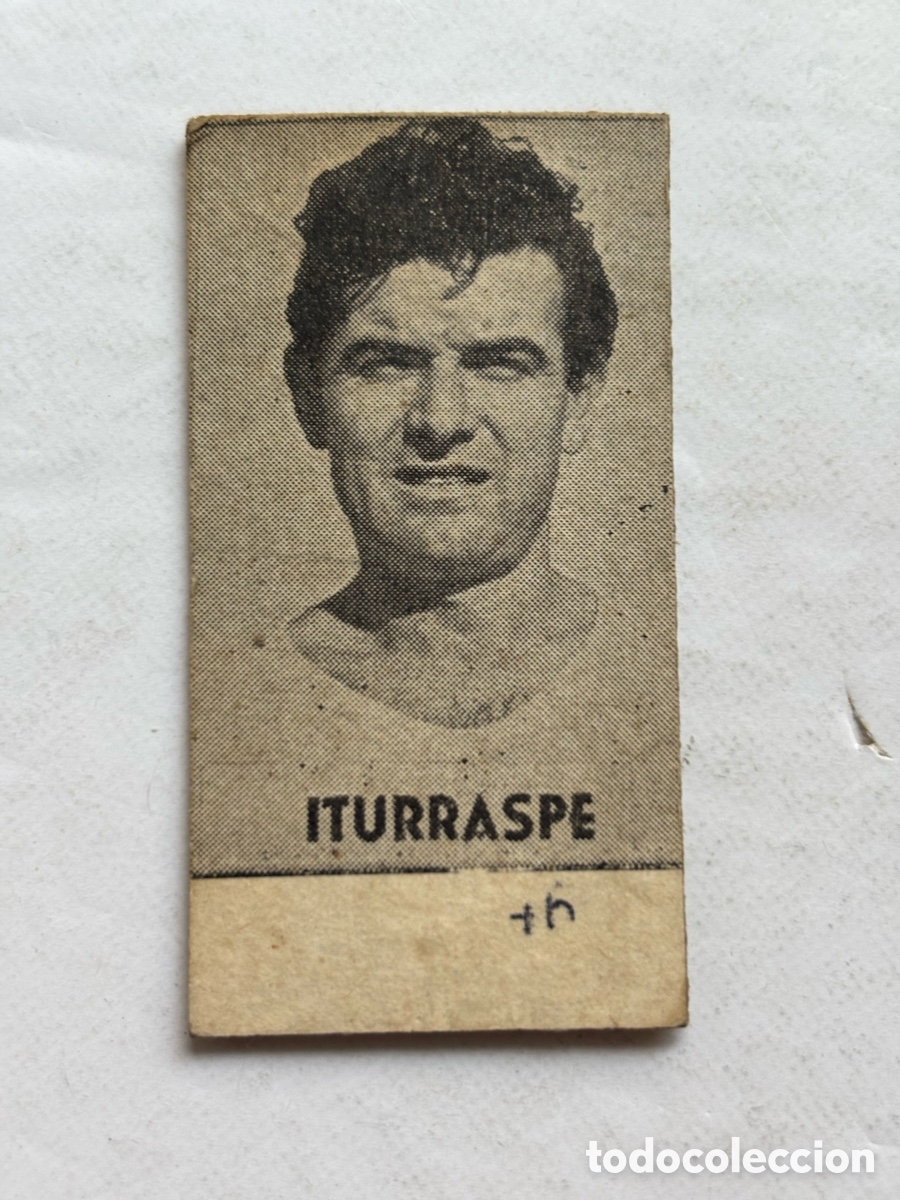 Cartes &agrave; collectionner de Football: ITURRASPE, VALENCIA C.F., ANTIGUO CROMO BASCULA, POSTRE MARTI, PASTELERIA CONFITERIA, A&Ntilde;OS 1940-1950