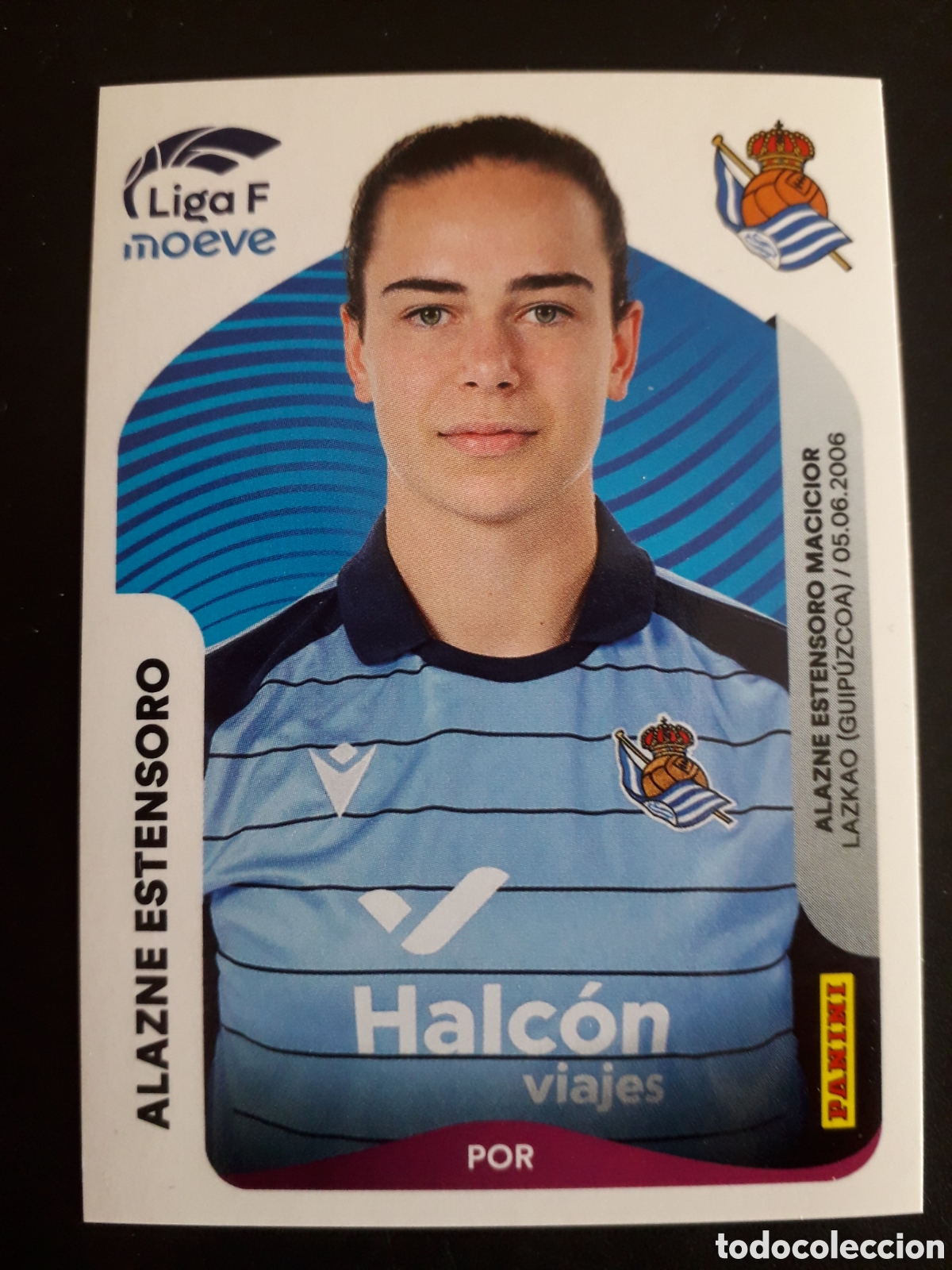 Cromos de F&uacute;tbol: ALAZNE ESTENSORO REAL SOCIEDAD N&deg; 285 LIGA F FEMENINA 2025 2026 25 26 PANINI SIN PEG PEDIDO M&Iacute;NIM 3&euro;