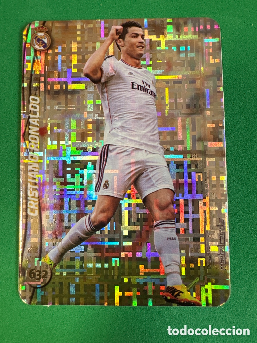 Cromos de F&uacute;tbol: 632 CRISTIANO RONALDO(R.MADRID)TOP 11 TETRIS MUNDICROMO 2015 14 15 METALCARD