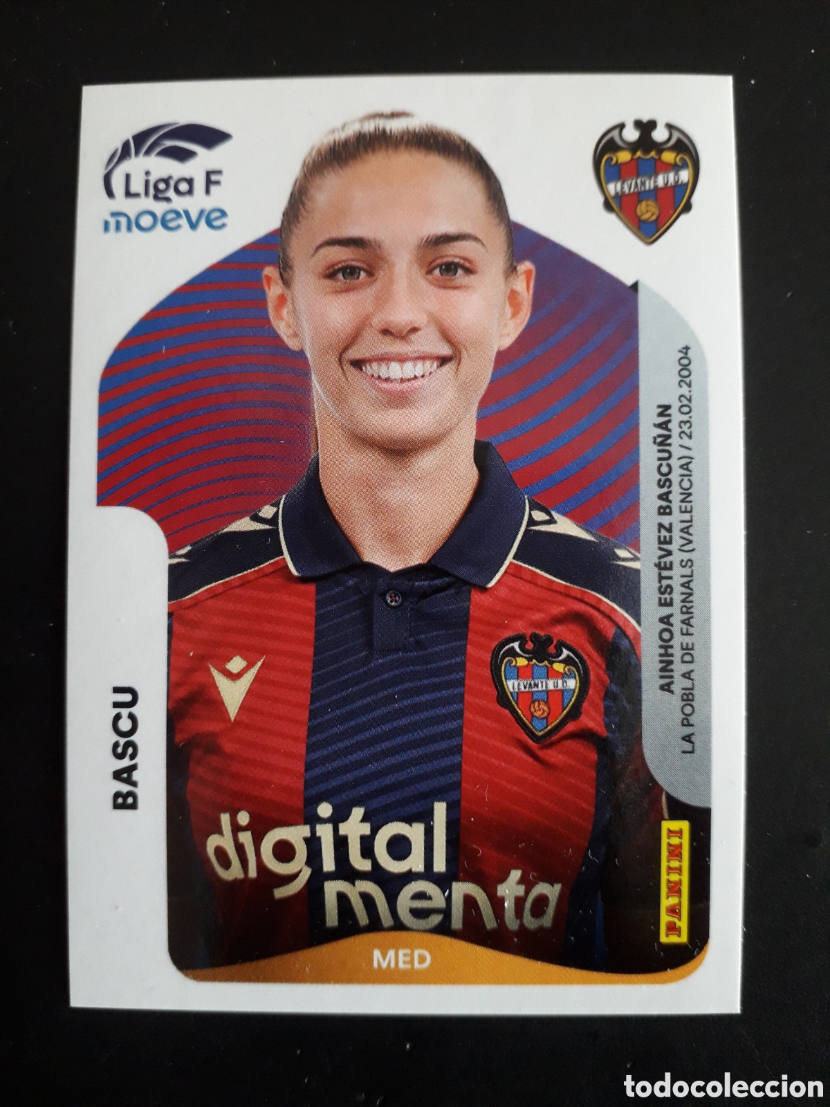 Cromos de F&uacute;tbol: BASCU LEVANTE N&deg; 235 B LIGA F FEMENINA 2025 2026 25 26 PANINI SIN PEGAR PEDIDO M&Iacute;NIMO 3&euro;
