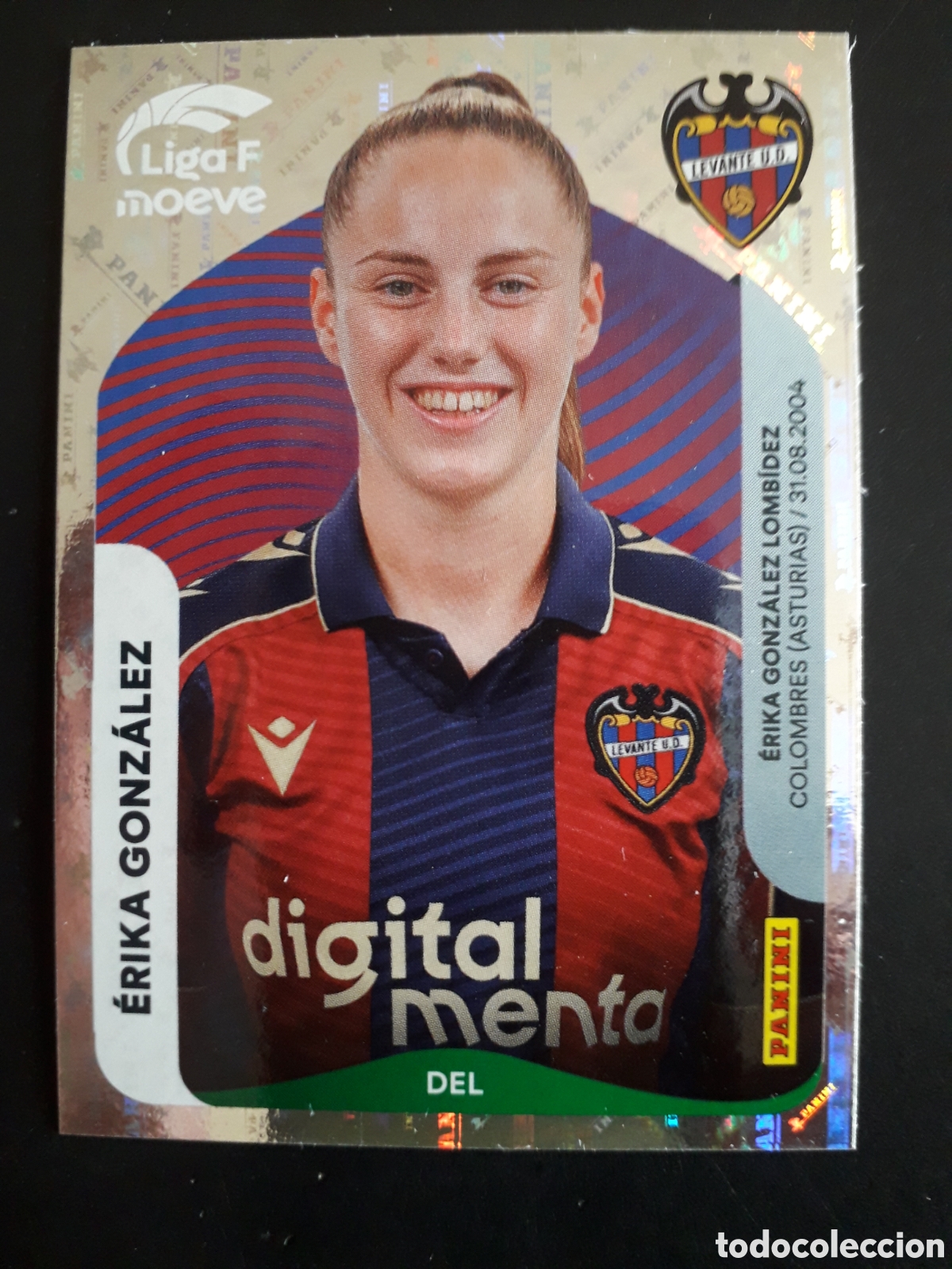 Cromos de F&uacute;tbol: &Eacute;RIKA GONZ&Aacute;LEZ LEVANTE N&deg; 237 LIGA F FEMENINA 2025 2026 25 26 PANINI SIN PEGAR PEDIDO M&Iacute;NIMO 3&euro;