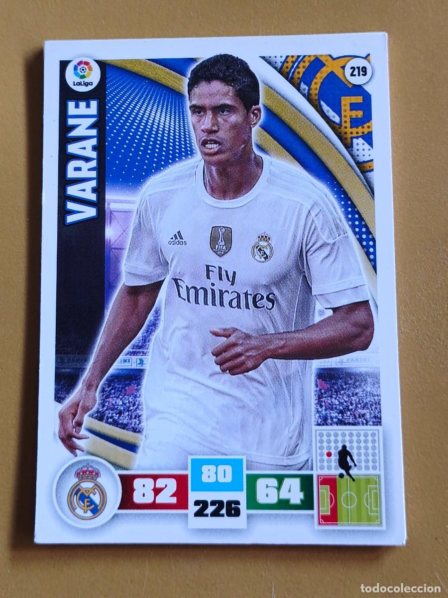 Cromos de f&uacute;tbol: varane, adrenalyn 2015 16 - Foto 1