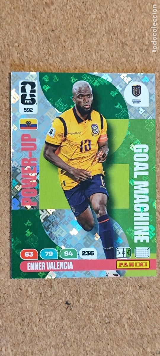 Cromos de F&uacute;tbol: ADRENALYN XL FIFA WORLD CUP 2026 CARD POWER-UP VALENCIA ECUADOR # 592 PANINI