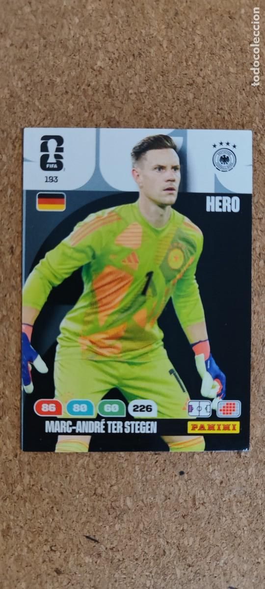 Cromos de F&uacute;tbol: ADRENALYN XL FIFA WORLD CUP 2026 CARD TER STEGEN ALEMANIA # 193 PANINI