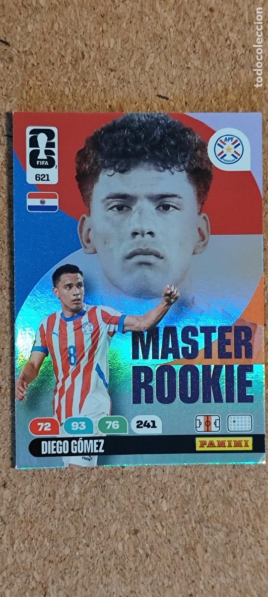 Cromos de F&uacute;tbol: ADRENALYN XL FIFA WORLD CUP 2026 CARD MASTER ROOKIE GOMEZ PARAGUAY # 621 PANINI