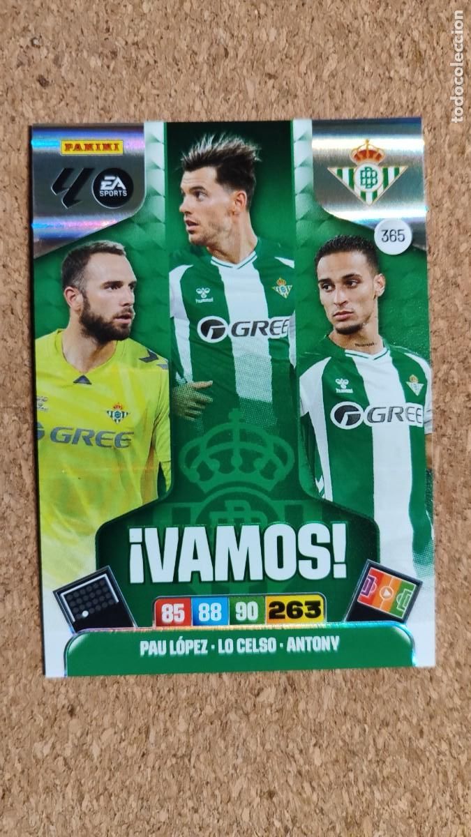 Cromos de F&uacute;tbol: ADRENALYN XL LA LIGA 2025/26 CARD VAMOS REAL BETIS # 365 PANINI