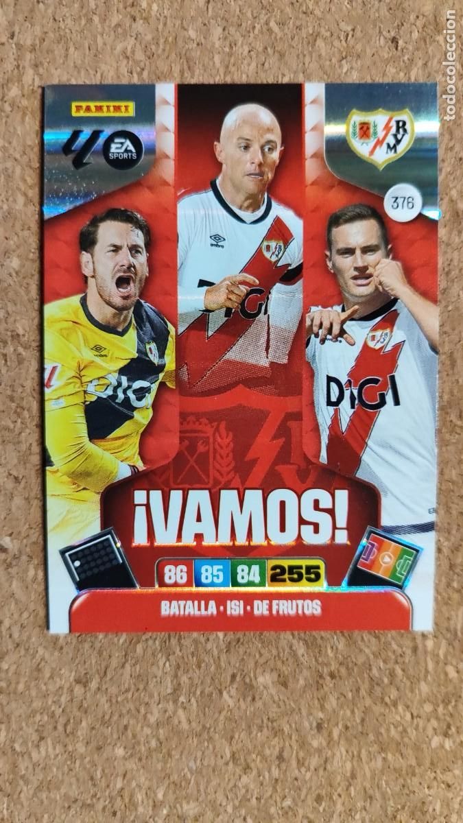 Fu&szlig;ball-Sticker: ADRENALYN XL LA LIGA 2025/26 CARD VAMOS RAYO VALLECANO # 376 PANINI