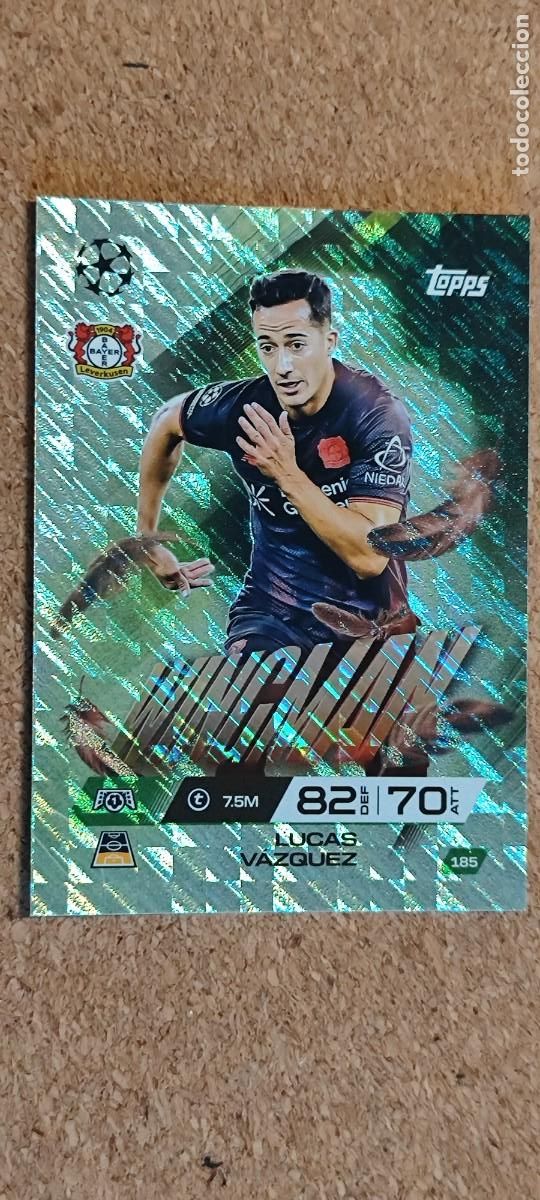 Cromos de F&uacute;tbol: MATCH ATTAX EXTRA 25/26 UCL CARD WIGMAN LUCAS VAZQUEZ LEVERKUSEN # 185 TOPPS