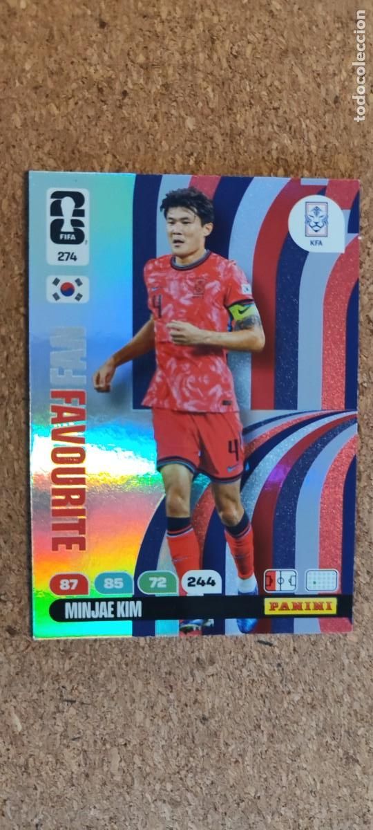 Football Stickers: ADRENALYN XL FIFA WORLD CUP 2026 CARD FAN FAVOURITE KIM KOREA # 274 PANINI