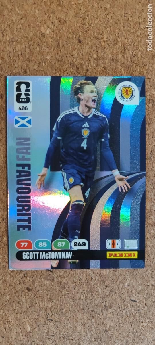 Cromos de F&uacute;tbol: ADRENALYN XL FIFA WORLD CUP 2026 CARD FAN FAVOURITE McTOMINAY ESCOCIA # 406 PANINI
