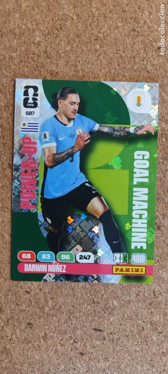 Cromos de F&uacute;tbol: ADRENALYN XL FIFA WORLD CUP 2026 CARD POWER-UP DARWIN NU&Ntilde;EZ URUGUAY # 607 PANINI