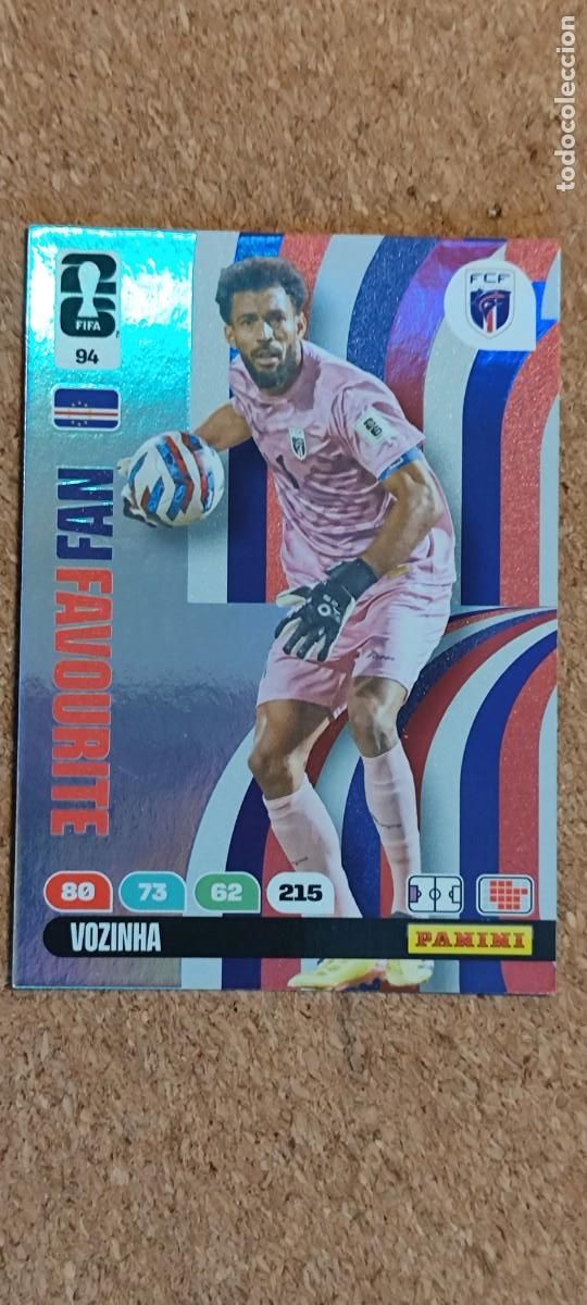 Cromos de F&uacute;tbol: ADRENALYN XL FIFA WORLD CUP 2026 CARD FANS FAVOURITE VOZINHA CABO VERDE # 94 PANINI