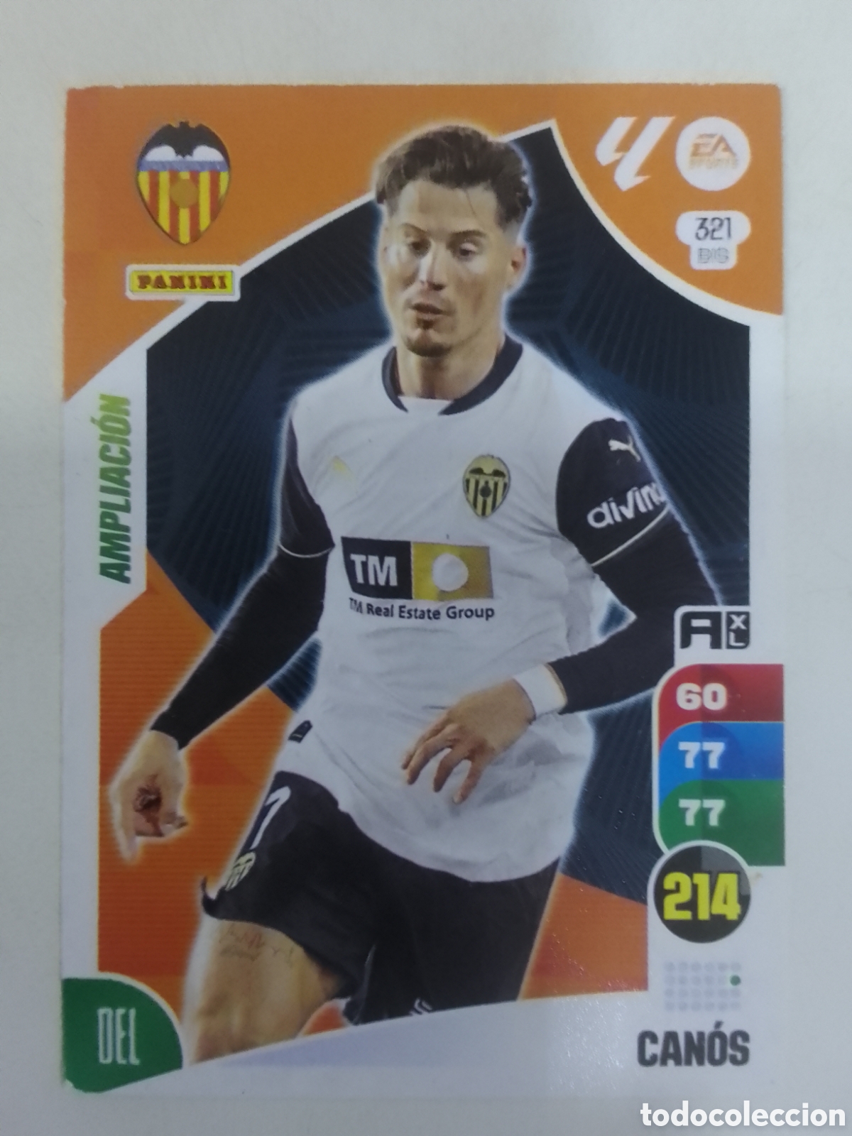 Fu&szlig;ball-Sticker: Adrenalyn XL 2024-25 n&deg; 321 BIS Can&oacute;s &bull; Valencia. AMPLIACI&Oacute;N.